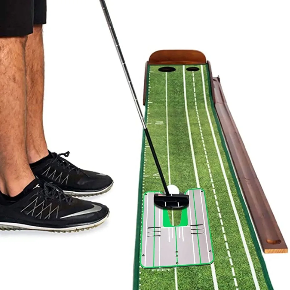 Зеркало акриловое для тренировки в гольфе зеркальный портативный аксессуар