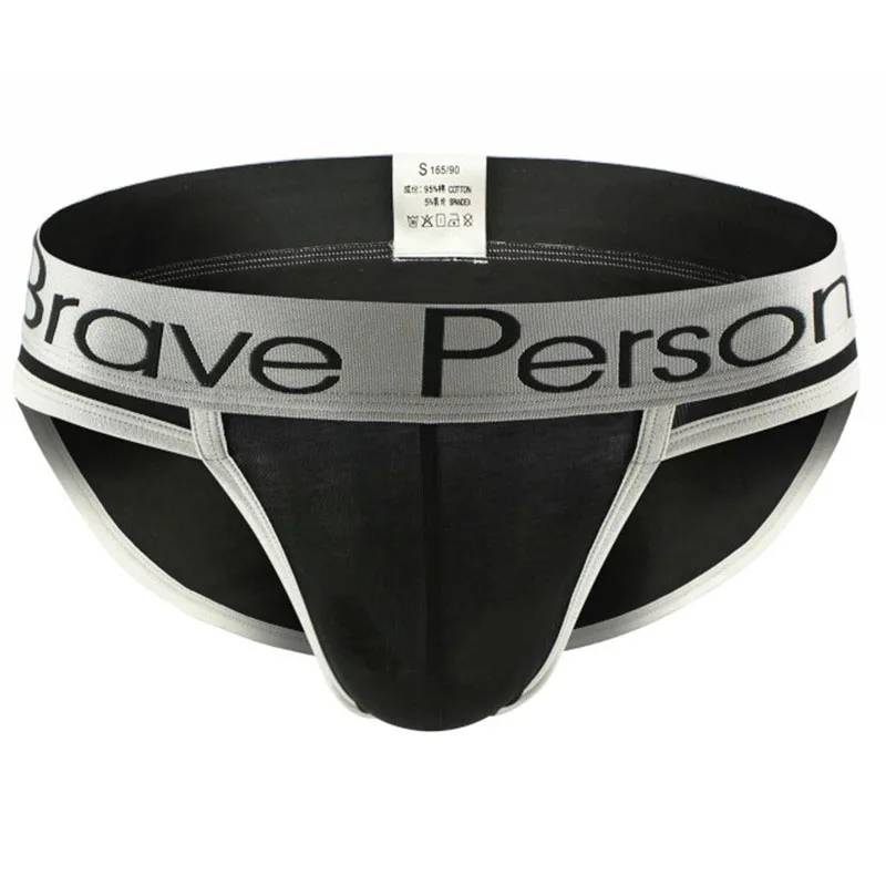 Для мужчин сексуальное хлопковое белье трусы с низкой посадкой u-образной