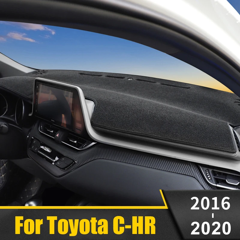 Автомобильный коврик для приборной панели Toyota с светильник кой C HR 2016 2017 2018 2019