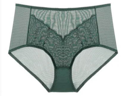 

Sexy Transparent Lace Panties High-quality See-through Fashion Underwear Women Briefs Women Plus Size Underpants