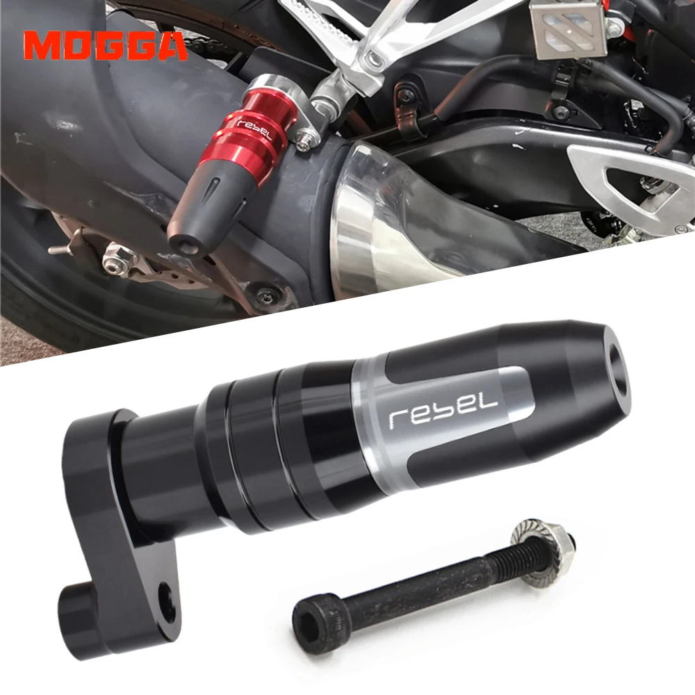 

Motorcycle Accessories CNC Faliing Protection Exhaust Slider Crash Pad Slider For Honda Rebel 500 CMX500 CMX CM 300 500 REBEL500