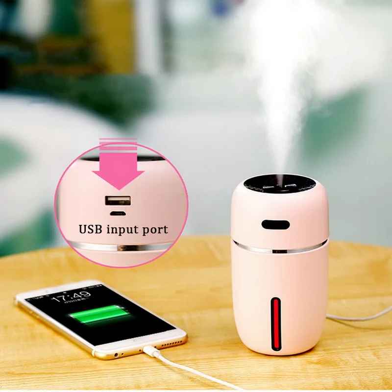 Портативный увлажнитель воздуха с крутым туманом светодиодный без воды