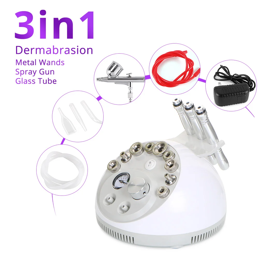 3 in1 multi functional Diamond Microdermabrasion Dermabrasion Blackhead Removal Facial care Machine