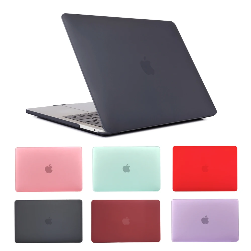 Матовый чехол для Apple Macbook Air Жесткий Чехол 11 13 Pro 15 16 с сенсорной панелью Retina 12