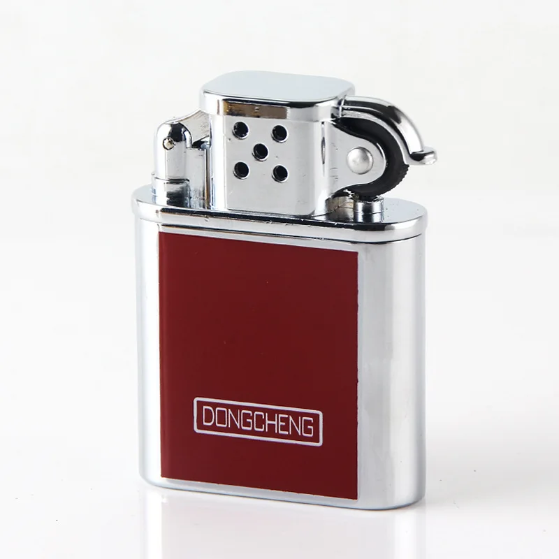 Металлический старомодный шлифовальный круг пламенная Зажигалка гаджеты для