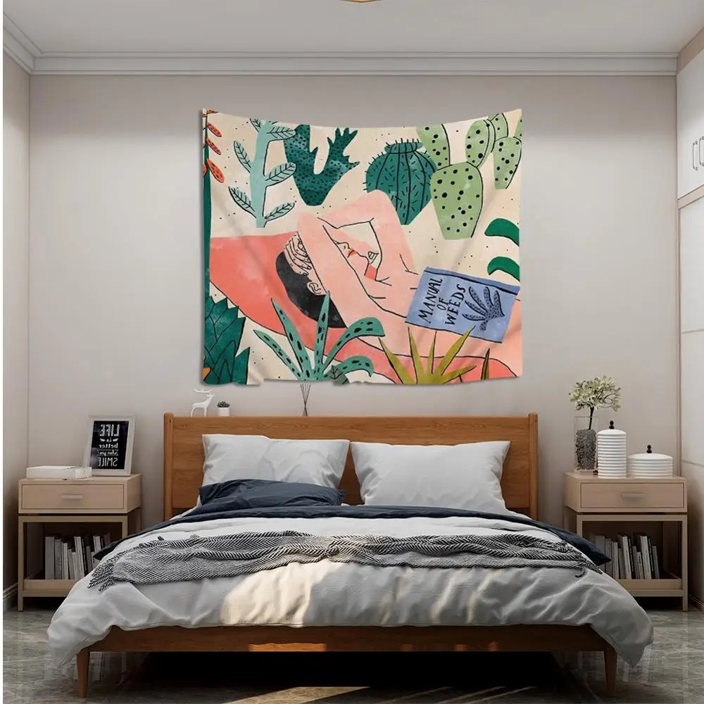 

Cartoon Pattern Tapestry Mandala Psychedelic Wall Hanging Home Decoration