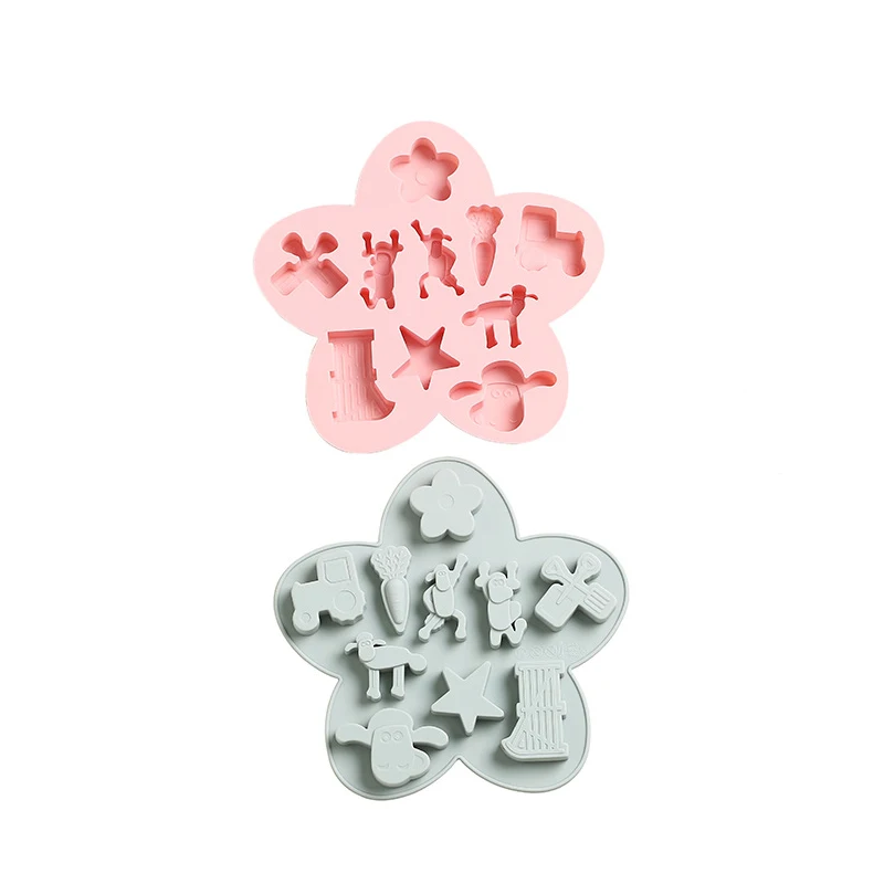 

1PC cake chocolate mold cake mold stock microwave oven silicone rubber truck carrot flower barbecue refrigerator ice tray mold