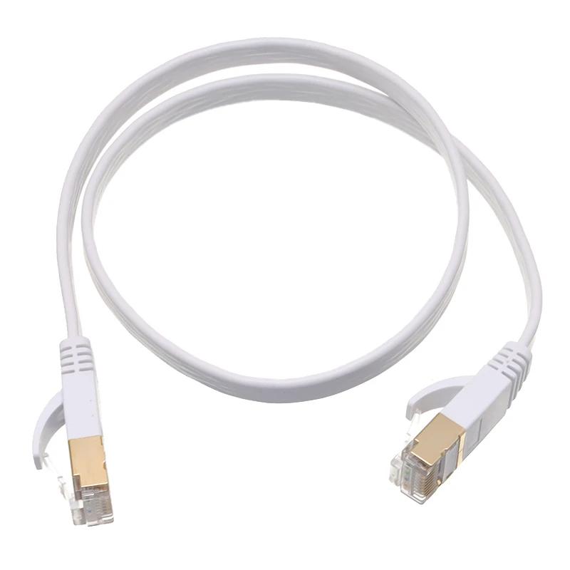 

Сетевые кабели CAT7, STP RJ 45 Ethernet сетевой кабель для ТВ-приставки, БЕЛЫЙ Высокоскоростной 10g для маршрутизатора, ноутбука Cat7