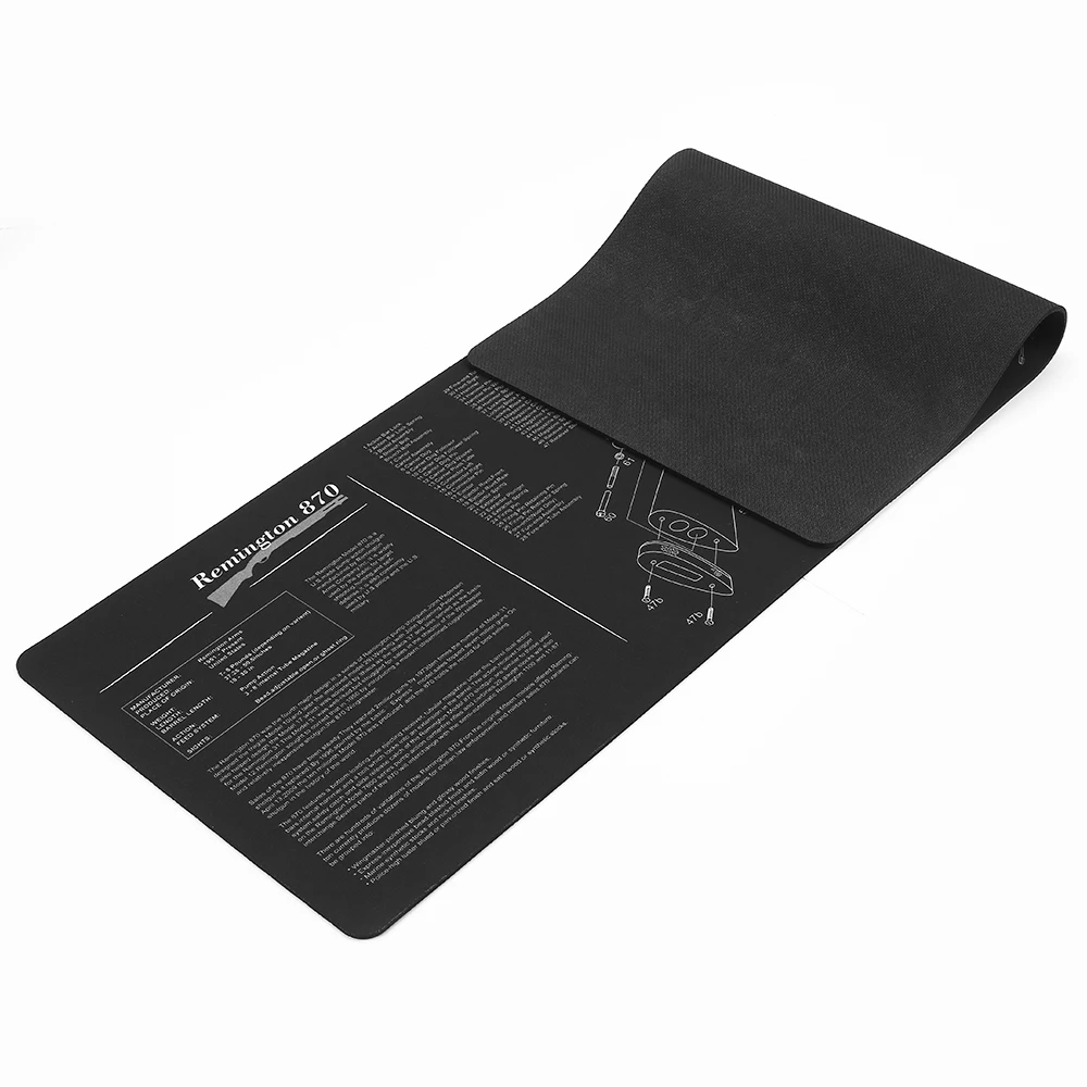 

AR 15 Cleaning Rubber Mat AK47 Remington 870 36"x12" Gunsmiths Armorer with Parts Diagram and Instructions Mouse Pad Mat Airsoft