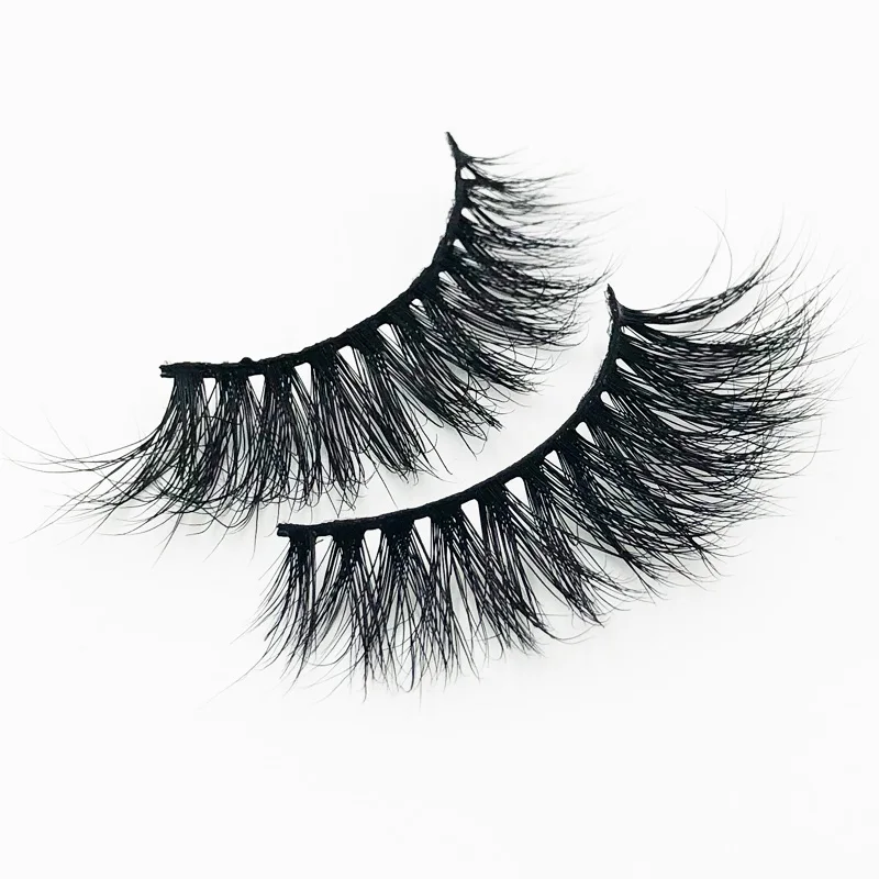 

New Arrival 1 Pair 5D Mink Eyelashes Fluffy Wispy Handmade False Eye Lashes Cruelty Free Individual Eyelash Extension FG83