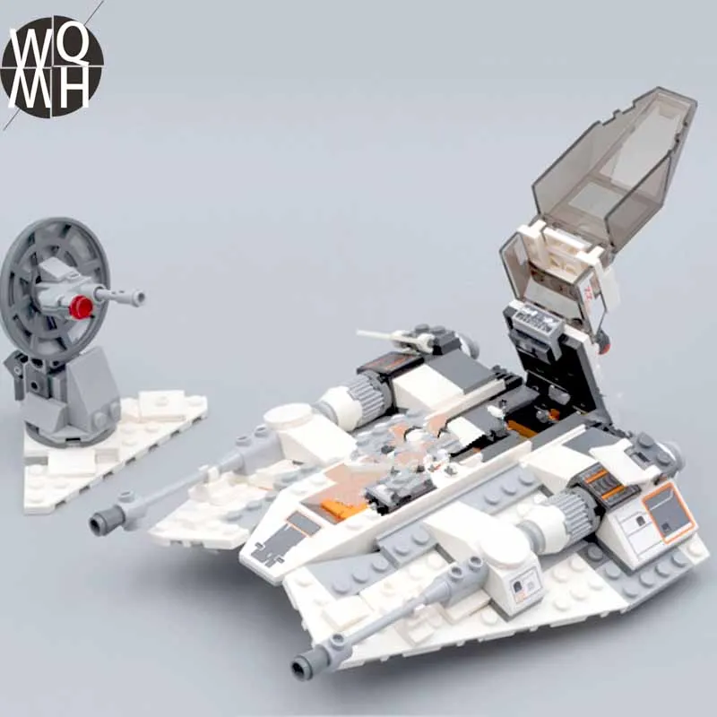 Новинка 333 шт. 20th Edition Звездный космический корабль серия Snowspeeder снежное поле