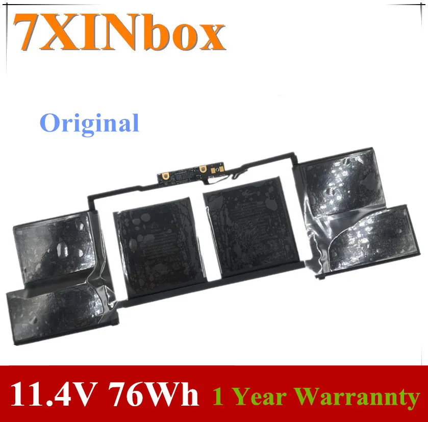 7XINbox 11.4V 76Wh 6667mAh Original A1707 A1820 Laptop Battery For Macbook Pro 15