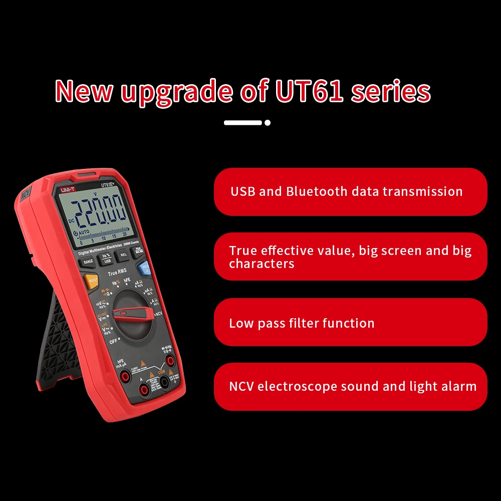 UNI T UT61B/D/E Plus Цифровой мультиметр True RMS пиковое метр PC подключить AC DC Напряжение