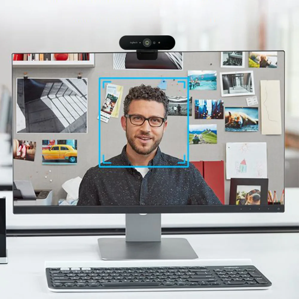 Logitech BRIO C1000e 4K HD веб-камера с микрофоном для видео-конференции потоковая запись камера для компьютера