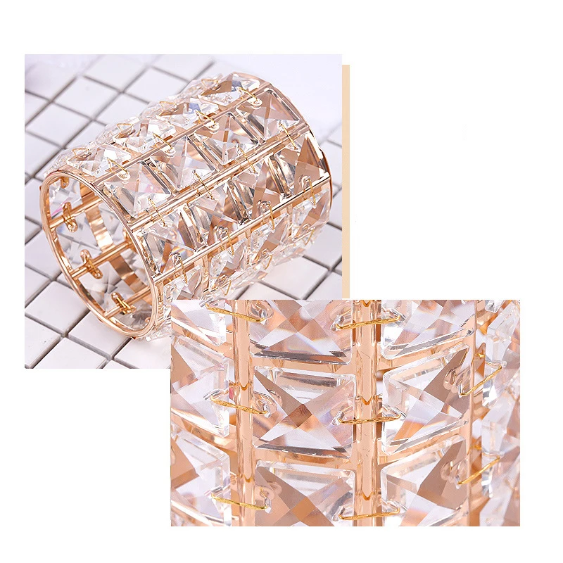 

BQAN Rose Gold Hole Acrylic Gel Nail Brushes Holder Heart Round Stand Makeup Brush Holder For Displaying Nail Art Manicure