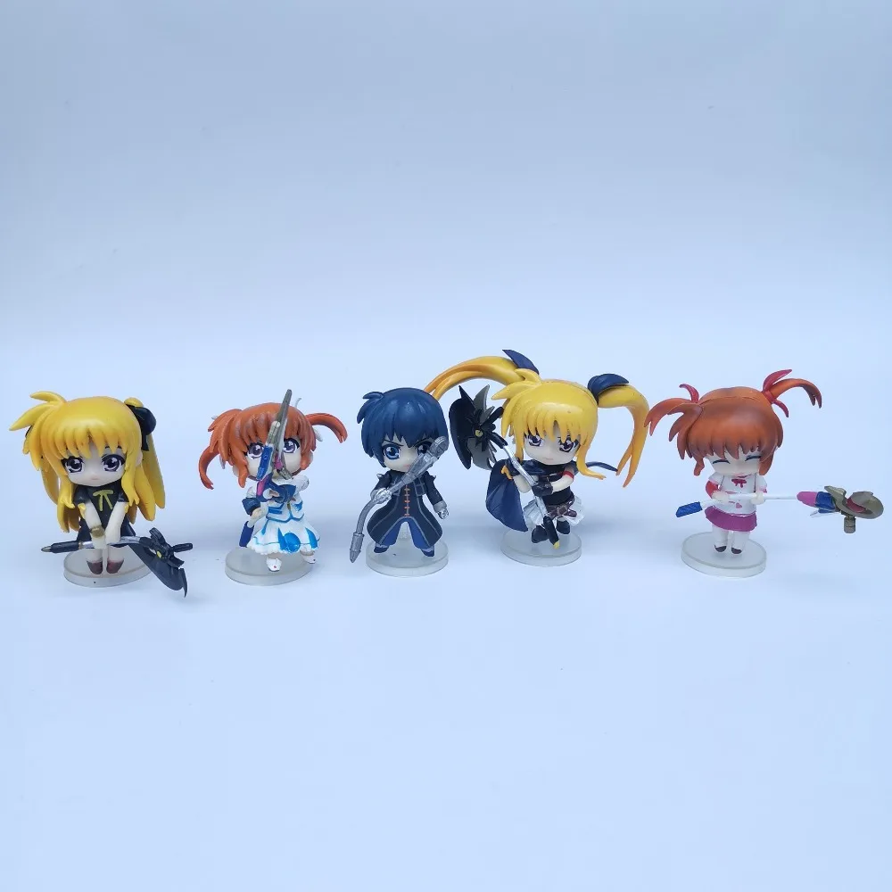 11 шт./1 комплект 6 см японского аниме GSC figma волшебная девушка лирическая Nanoha Экшн фигурки кукол детская коллекция кукла