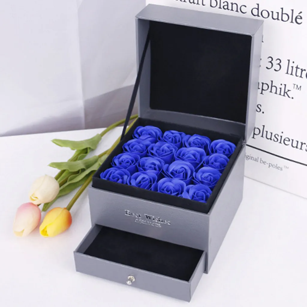 Романтическая коробка для хранения мыла в виде Розы Подарочная Коробка на День