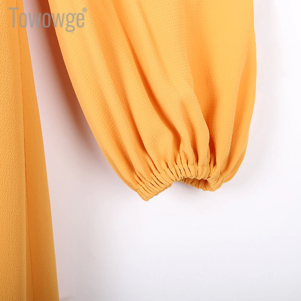 Towowge 2020 летнее платье Happie Womon Vestidos винтажное шикарное Бохо с длинным рукавом