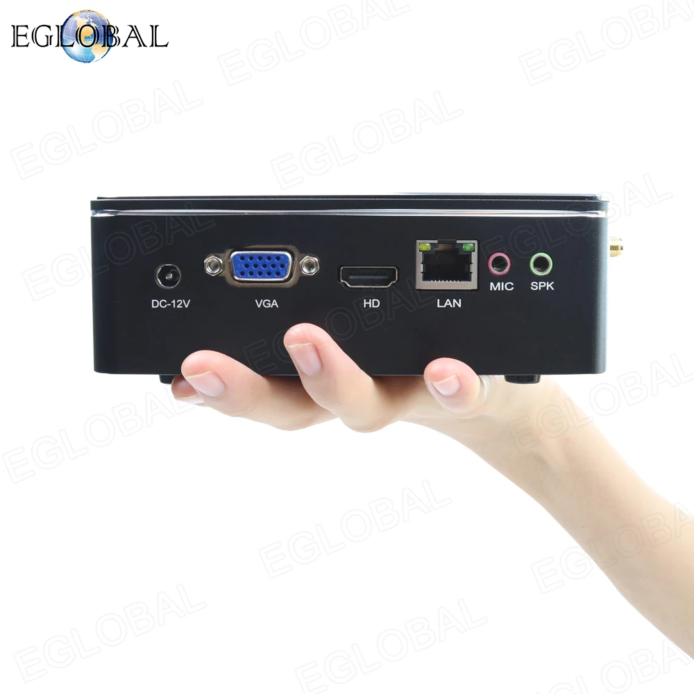 Мини ПК Eglobal F2 Core i5 7200U I7 6567U вентилятор Windows 10 HDMI VGA двойной дисплей HTPC мини