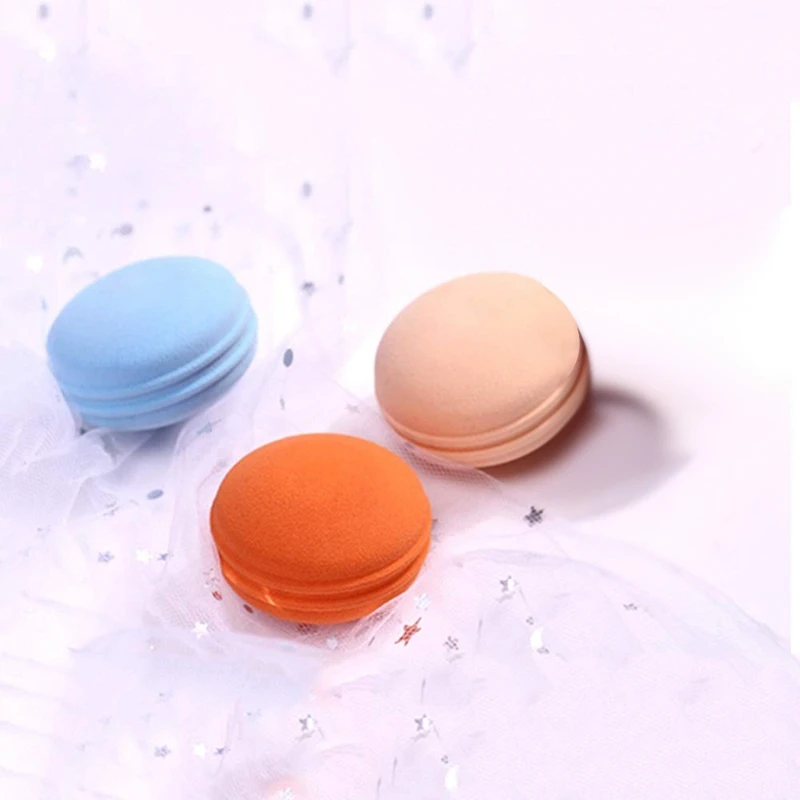Macaron Sponge Egg Makeup Make-Up Washing Face Multi-Function Puff Wet And Dry Do Not Eat Powder For Foundations Crea |