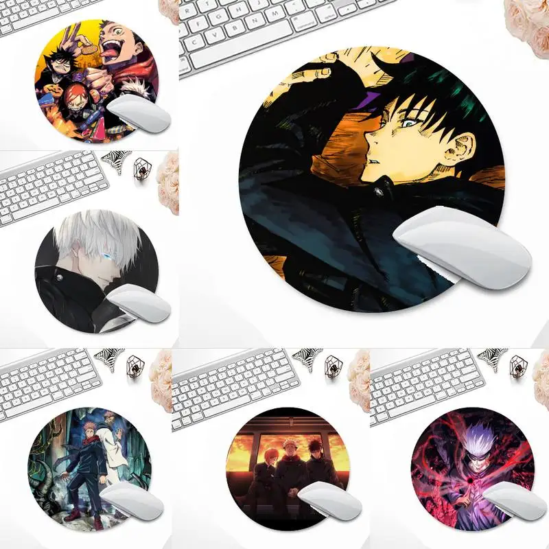 

jujutsu kaisen Laptop Gaming Mice Mousepad Desk Table Protect Game Office Work Round Mouse Mat pad XL Non-slip Laptop Cushion