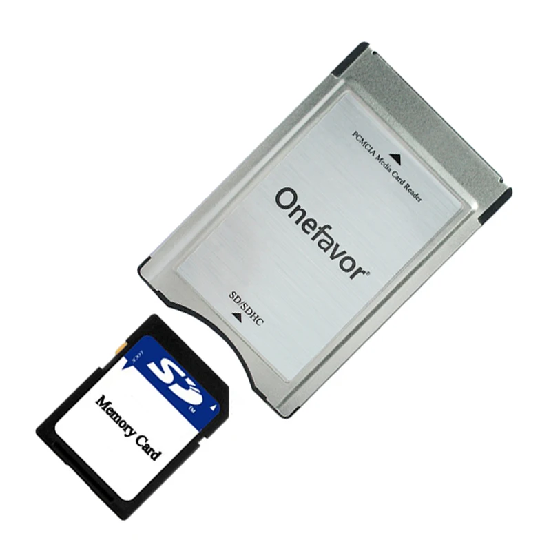Скидка на открытие 5 шт./лот onefavor SD конвертировать в PCMCIA мультикартридер адаптер