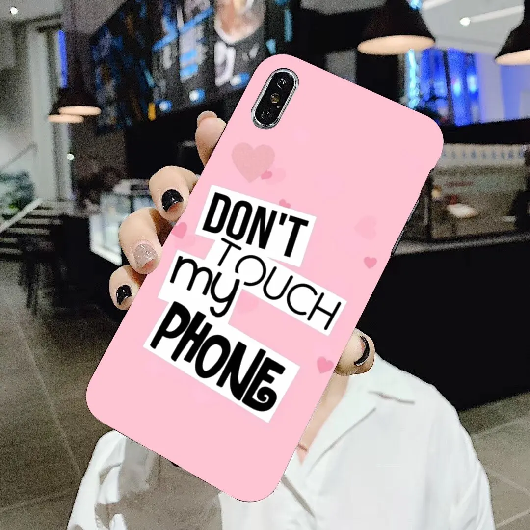 Прочный силиконовый чехол для телефона Don't touch my Phone Для Xiaomi Mi A1 A2 A3 5X 6X 8 9 9t Lite SE Pro