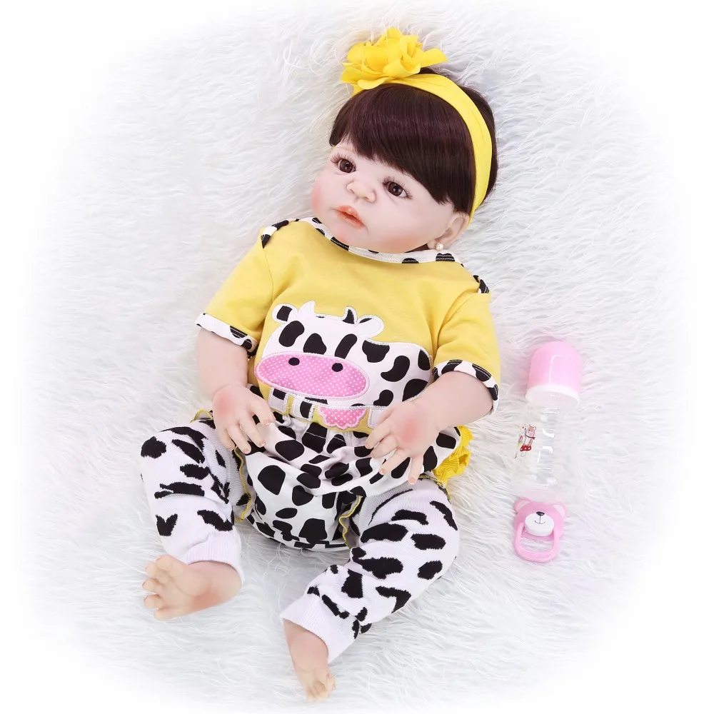 57 см Reborn Baby Dolls полное тело силикон 23 ''реалистичные дети кукла игрушка для малыша как настоящая Boneca возрожденная менина подарки