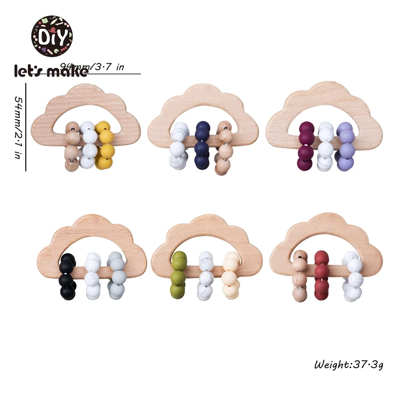 Детские игрушки Висячие деревянные силиконовые бусины бисер развивающие