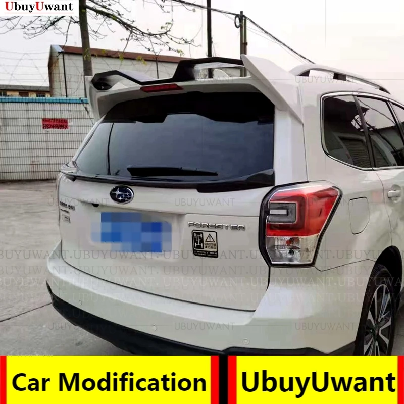 

For Subaru Forester 2013 - 2017 Car Styling Rear Genuine Carbon Fiber Roof Spoiler Exterior Parts Car Modified Accessori