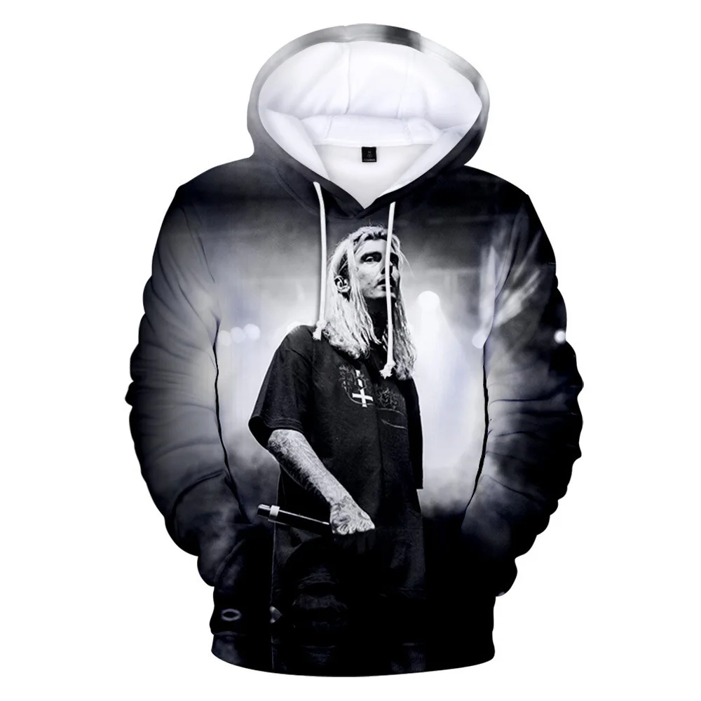 

Harajuku ghostemane 3d printed hoodies men / women fashion long sleeve hooded sweatshirt ghostemane anime shirt 3D Pullovers