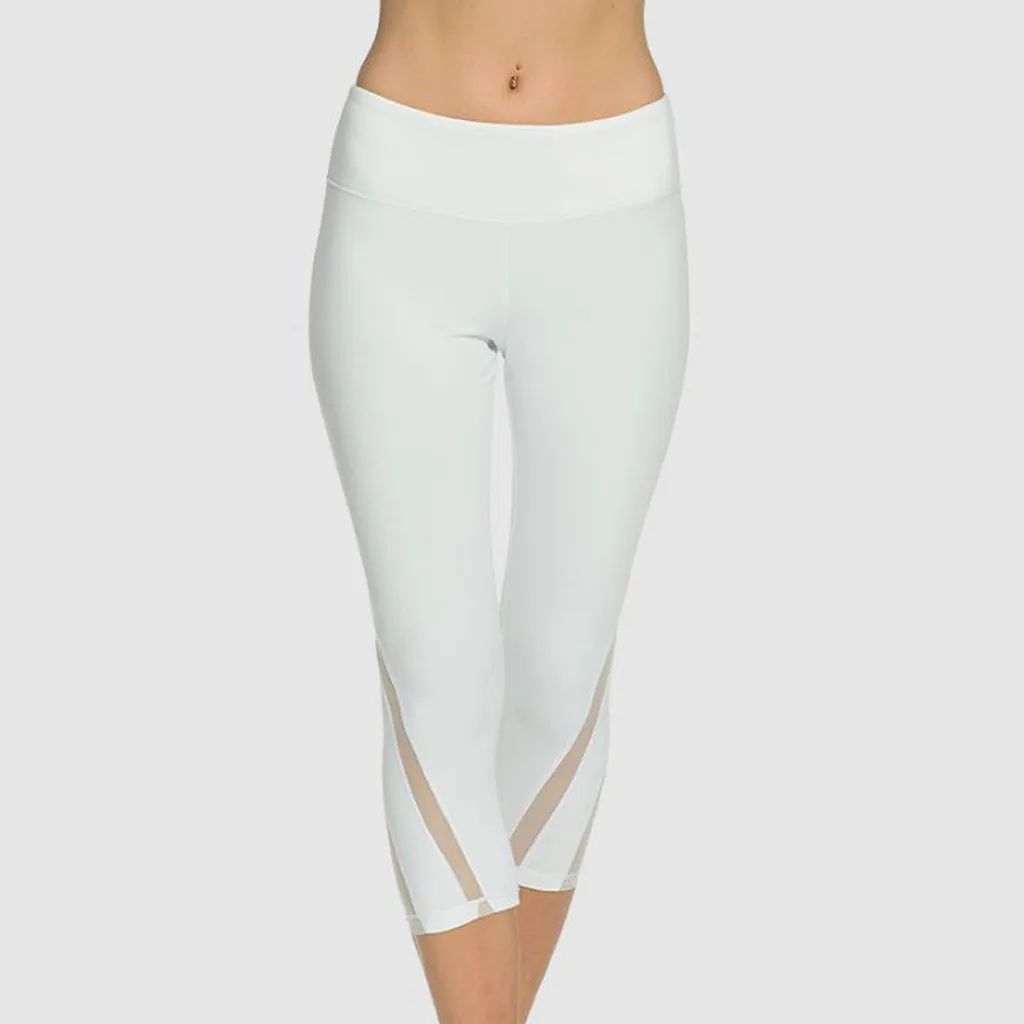 

2021 Hot Sale Push Up Tights Woman Net Yarn Fitness Hip-lifting Waist-stretching Running Yoga Pants mallas push up mujer E1