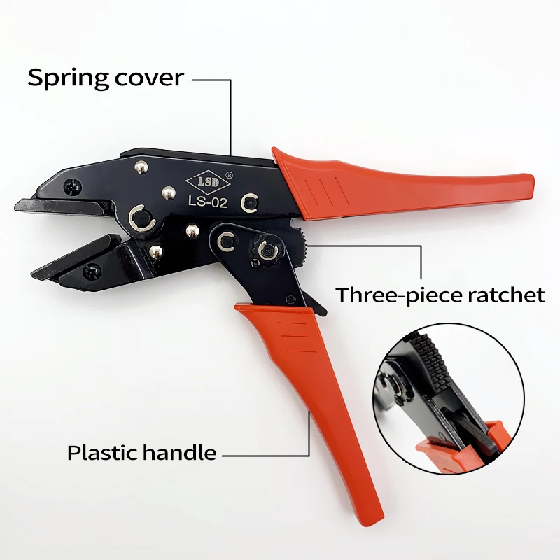 Ручной обжимной инструмент для неизолированных теплопленочных разъемов с