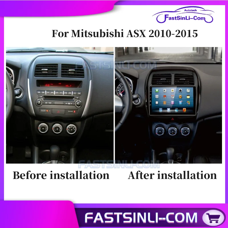 10 1 дюймовый Android Радио мультимедийный плеер для Mitsubishi ASX 2010 2015 2din GPS навигация