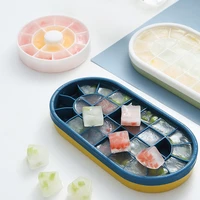 creative silicone ice cube trays with lid easy release ice cube mold ice box large ice mold ice ball maker kitchen tools