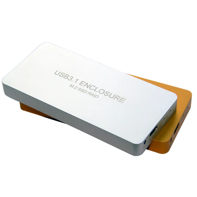 

M. 2 / ngff to usb3.1 type-C adapter card usb3.1 raid0 array mobile hard disk adapter box