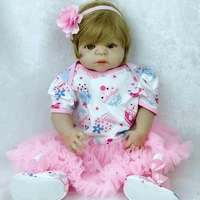 bebe reborn baby girl doll full body vinyl 22 silicone alive bath toy kid gift girl toys for kids