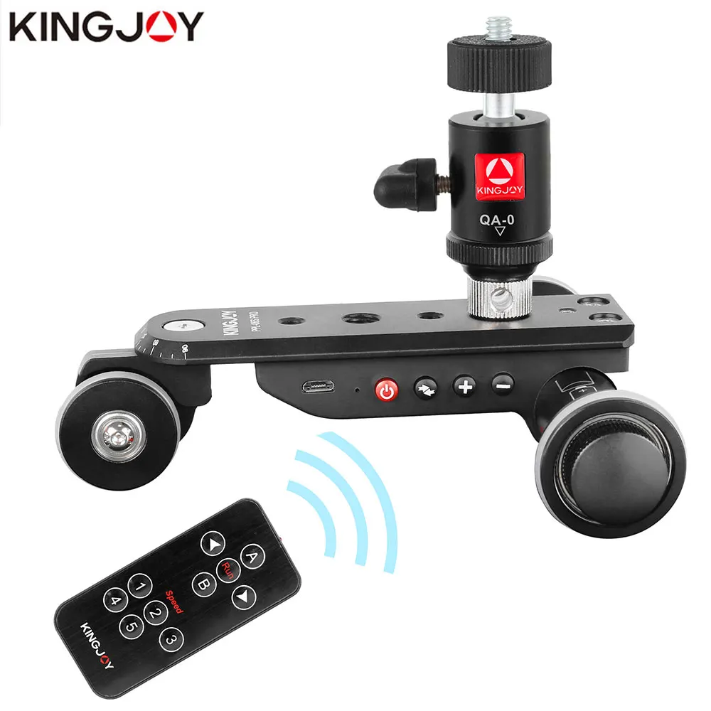 KINGJOY PPL 06SPRO Камера слайдер Долли автомобилей железнодорожных систем для