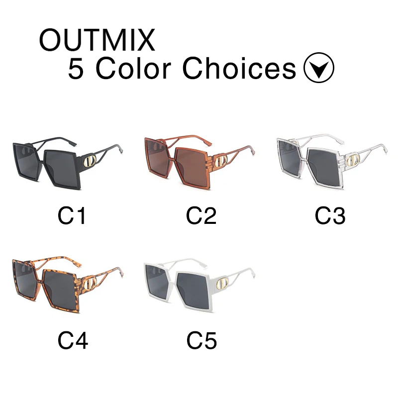 Солнцезащитные очки женские с большой оправой винтажные черные леопардовые UV400