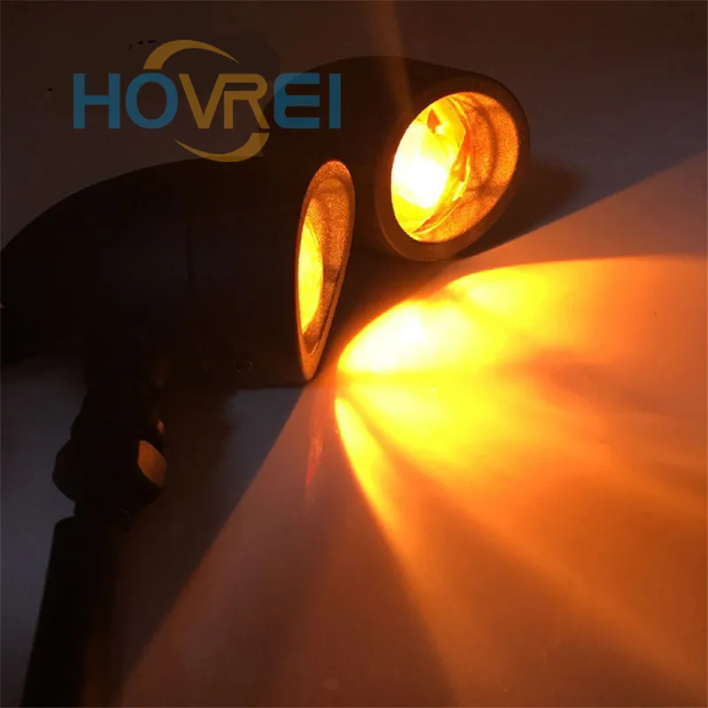 4 шт. универсальные Ретро мотоциклетные металлические поворотники пуля