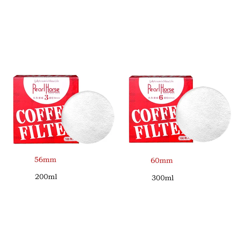 

100pcs Japan Original Round Coffee Filter Paper Moka Pot Coffee Maker Filter Circular Hand-poured Coffee Tools