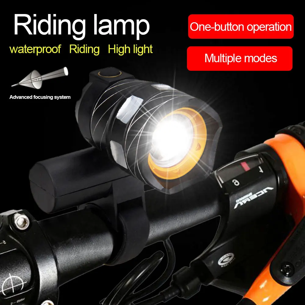 

T6 Bicycle Headlight 887 Rechargeable Zoom Bicycle Light Power Torch Night Riding Long Shot Fixture and Fitting