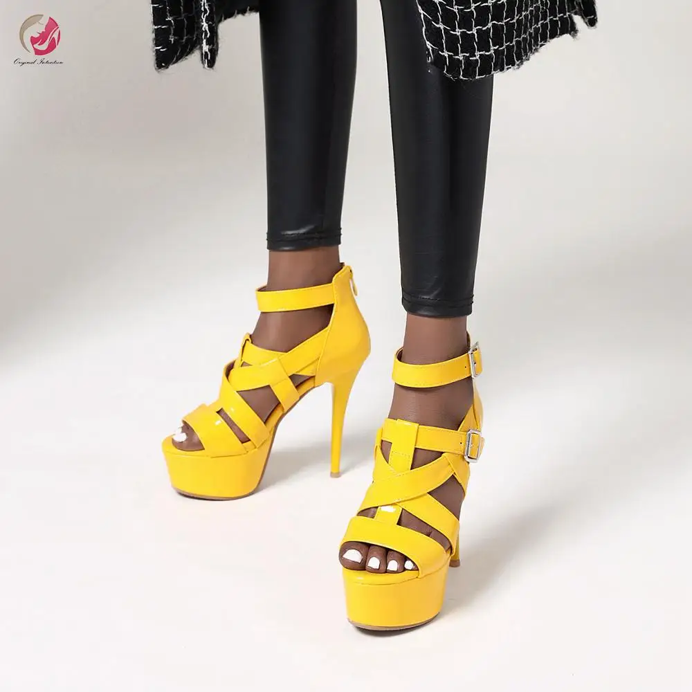 Оригинальные новые стильные сандалии с перекрестной шнуровкой женские