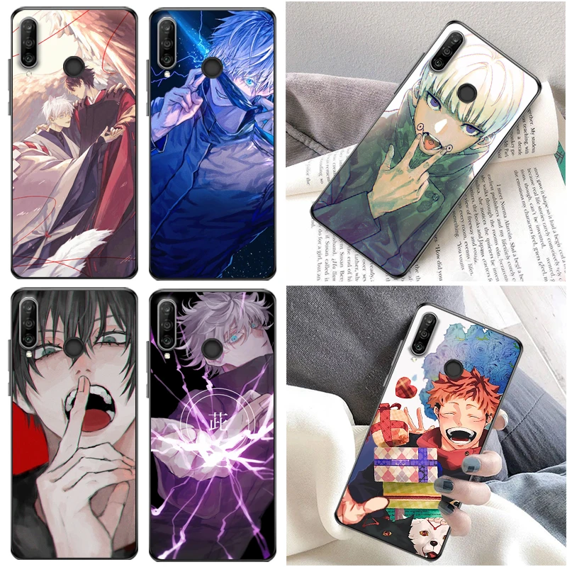 

Jujutsu Kaisen Sukuna Satoru Gojo Yuji Itadori Fushiguro Megumi Phone Case For Huawei P30 Pro Lite Carcasa Cases Funda Coque