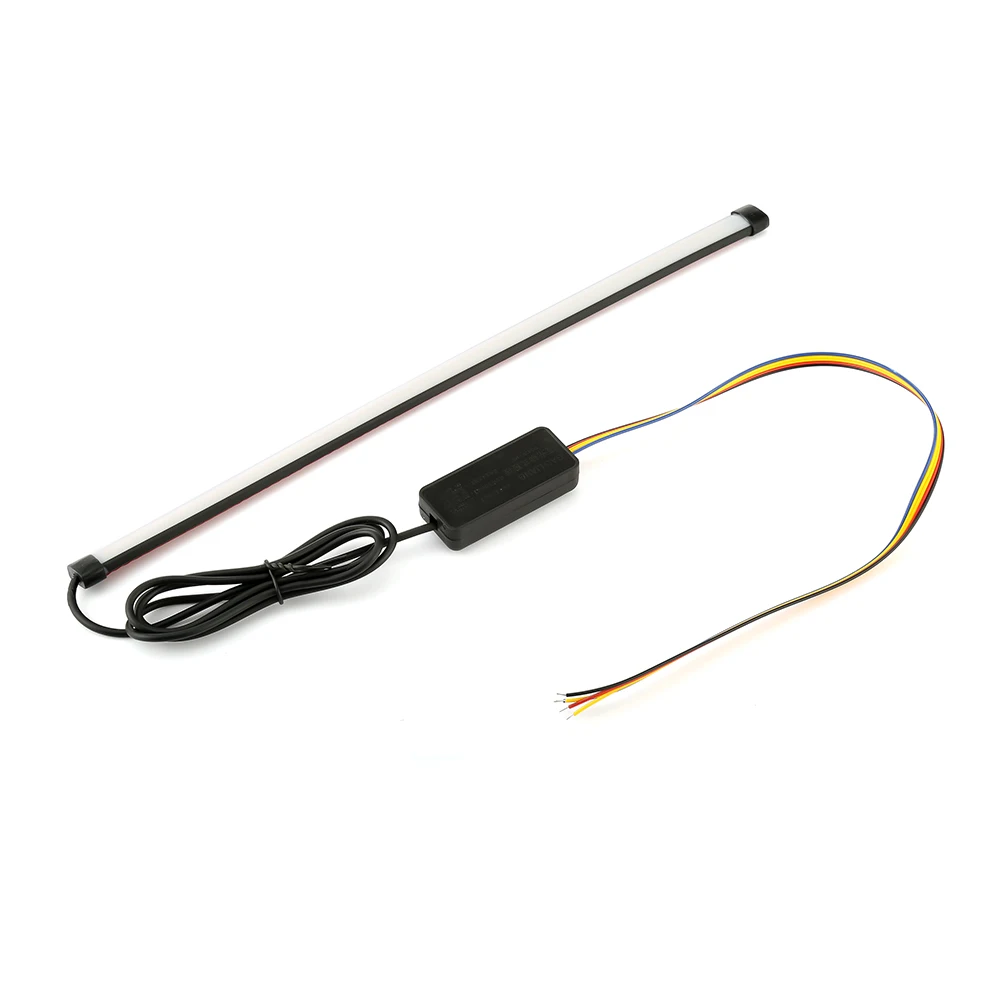 30cm Motorcycle Brake Light Strip Bicycle LED Tail Lights Waterproof Smooth Turn Signals Red/White Amber |