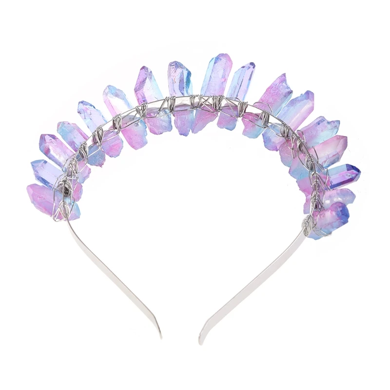 Богемная свадебная тиара ручной работы корона искусственный необработанный