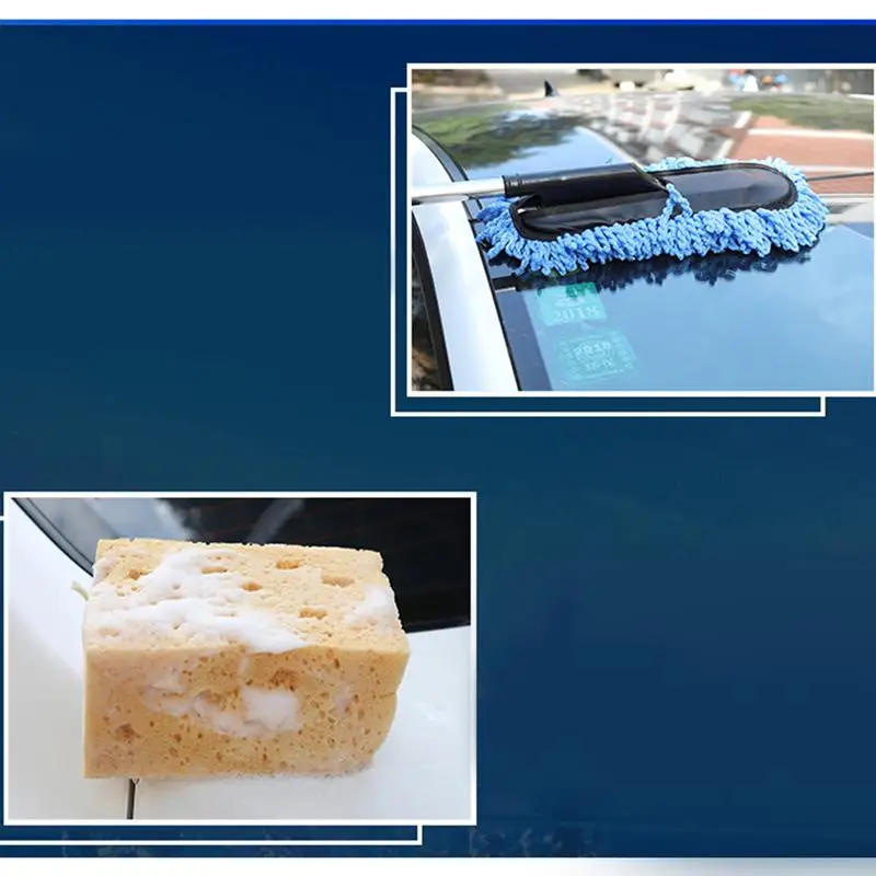 11 Pcs/Set Car Washing Tool Brush Sponge Towel Folding Bucket Microfiber Glove Cleaning Kit for Vehicle | Автомобили и мотоциклы