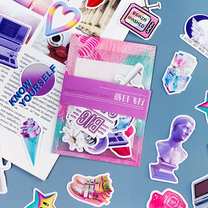 40 шт./упак. Винтаж Бумага Стикеры набор Ретро плакат декоративный Diy этикетка для