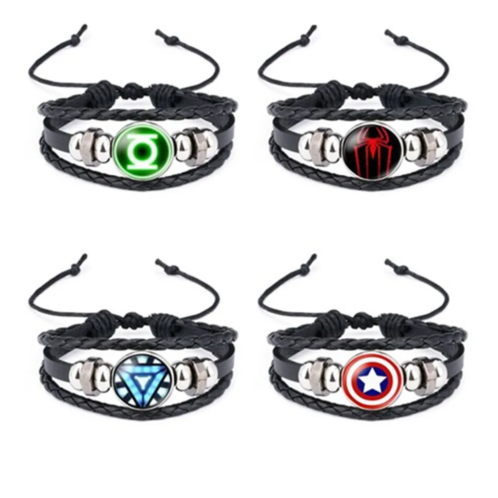 Мстители Капитан Америка щит Дэдпул Тор очаровательный браслет дети мальчик