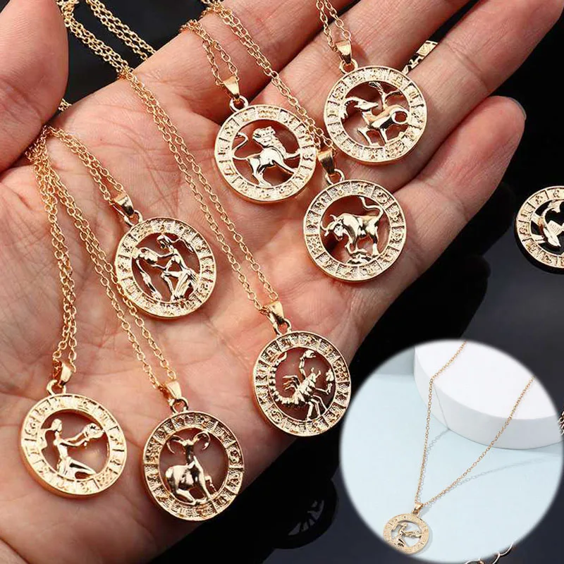 

Virgo Libra Scorpio Sagittarius Capricorn Aquarius 12 Zodiac Letter Constellations For Women Men Pendants Necklace
